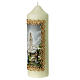 Candle with Our Lady of Fatima 16.5x5 cm s3