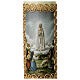 Bougie Notre-Dame de Fatima encadrement doré 165x50 mm s2