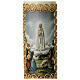 Candle Our Lady of Fatima golden frame 165x50 mm s2