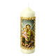 Candle with St Joseph and Baby Jesus 16.5x5 cm s1