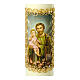 Candle with St Joseph and Baby Jesus 16.5x5 cm s2