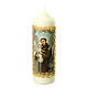 Candle with St Anthony and Baby Jesus 16.5x5 cm s1
