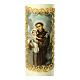 Candle with St Anthony and Baby Jesus 16.5x5 cm s2