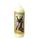 St Andrew candle with cross 16.5x5 cm s1