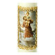 Candle with St Christopher and Baby Jesus 16.5x5 cm s2