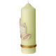 White Candle praying hands 165x50mm s3