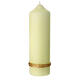 White Candle praying hands 165x50mm s4