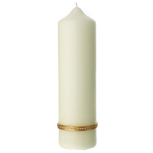 Altar candle with white praying hands 22x6 cm 3