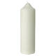 Candela funebre piume nere 165x50 mm s3