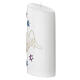 Pillar candle with stars angel wings 180x90 mm s3