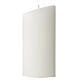 Pillar candle with stars angel wings 180x90 mm s4