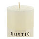 Ivory rustic candle, set of 24, 80x60 mm s3