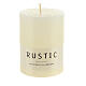 Rustic ivory candle pack 24 pieces 80x60 mm s2