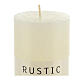 Rustic ivory candle pack 24 pieces 80x60 mm s3