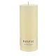 White wool rustic candle, set of 4, 170x70 mm s2