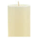 White wool rustic candle, set of 4, 170x70 mm s3