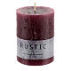 Matte purple candles rustic 80x60 mm 24 pcs s2