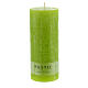 Lime green candles rustic effect 170x70 mm 4 pcs s2