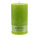 Lime green candles 12 pcs rustic effect 140x80 mm s2