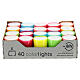 Velas pequenas coloridas tealight cores brilhantes 40 unidades 24x38 mm s1