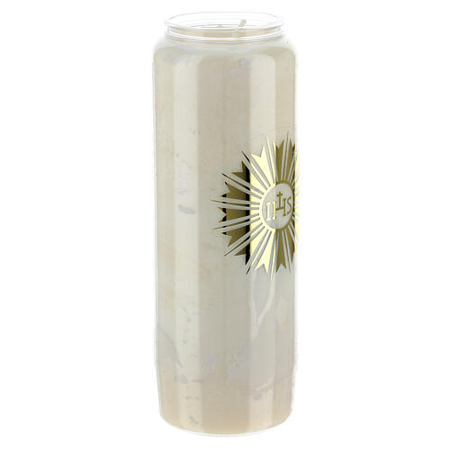 Sanctuary candle IHS white 9 days 2