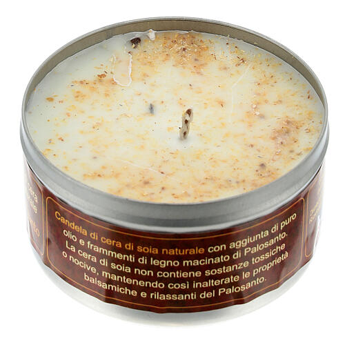 Soy wax candle with Palo Santo scent 9 cm 3