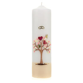 Wedding unity candle 8 cm diameter