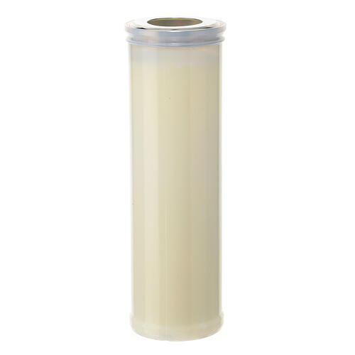 JHS große weiße Kerze fűr das Allerheiligste aus weißem Wachs, Durchmesser von 7 cm 3