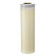 Blessed Sacrament white candle, white wax, IHS, 7 cm of diameter s3