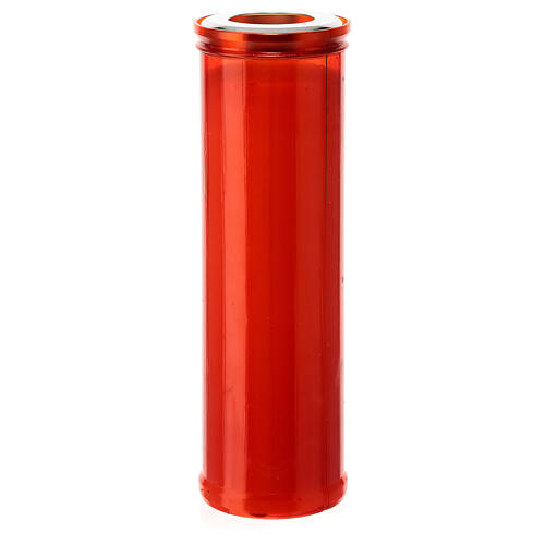 JHS große rote Kerze fűr das Allerheiligste aus weißem Wachs, Durchmesser von 7 cm 3