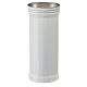 Lamparilla votiva blanca cera blanca imagen Padre Pío d. 8 cm s3