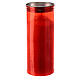 Lumino votivo rosso cera bianca Gesù d. 8 cm s4