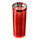 Red votive candle in white wax Virgin Mary d. 8 cm s3