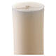Ivory Paschal candle with embossed decoration, JHS on a cross, 120x8 cm s6