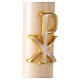 Paschal candle ivory XP Alpha and Omega 120x8 cm s3