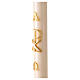 Paschal candle ivory XP Alpha and Omega 120x8 cm s4