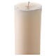 Paschal candle ivory XP Alpha and Omega 120x8 cm s6