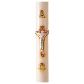 Cero Pasquale avorio Alfa Omega croce 120x8 cm