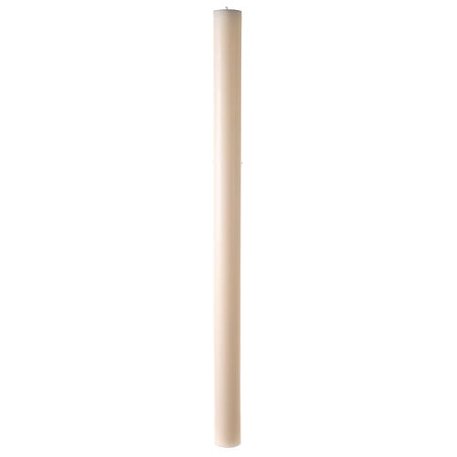 Paschal candle in ivory Alpha Omega cross 120x8 cm 7