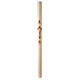 Paschal candle in ivory Alpha Omega cross 120x8 cm s2