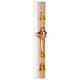 Paschal candle in ivory Alpha Omega cross 120x8 cm s5