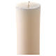 Paschal candle in ivory Alpha Omega cross 120x8 cm s6