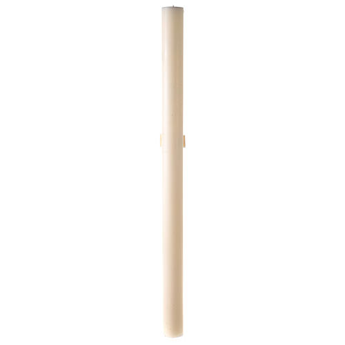 Paschal candle in ivory Alpha Omega cross 120x8 cm 8