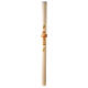 Paschal candle in ivory Alpha Omega cross 120x8 cm s4