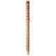 Cero Pasquale bianco Alfa e Omega croce gocce 120x8 cm s7