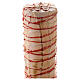 Cero Pasquale Alfa Omega croce spighe rosse 120x8 cm s7