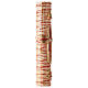 Paschal candle with stylised cross, Lamb, Alpha and Omega 120x8 cm s5