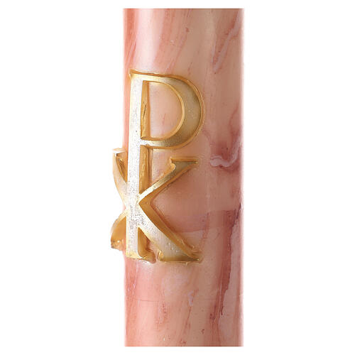 Paschal candle XP Alfa and Omega marbled 120x8 cm 3