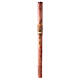 Paschal Candle cross Red wheat marbled 120x8 cm s2