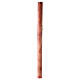 Paschal Candle cross Red wheat marbled 120x8 cm s7